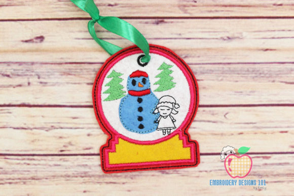 Review: Snowman with Girl In The Hoop Ornament