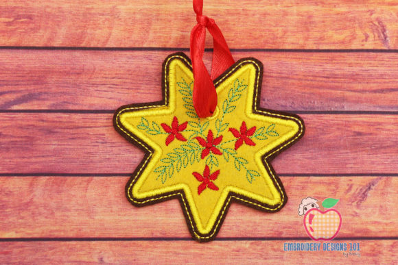 Star Design 1: A Designer's Take on Holiday Embroidery