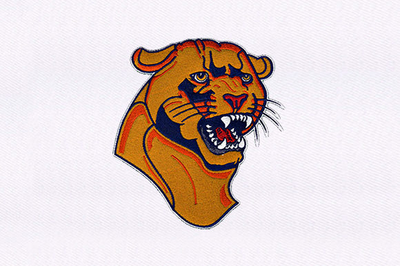 Wild Puma Cat: A Bold Choice for Holiday Embroidery